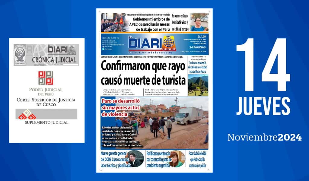 Edición Impresa | Jueves 14 11 2024