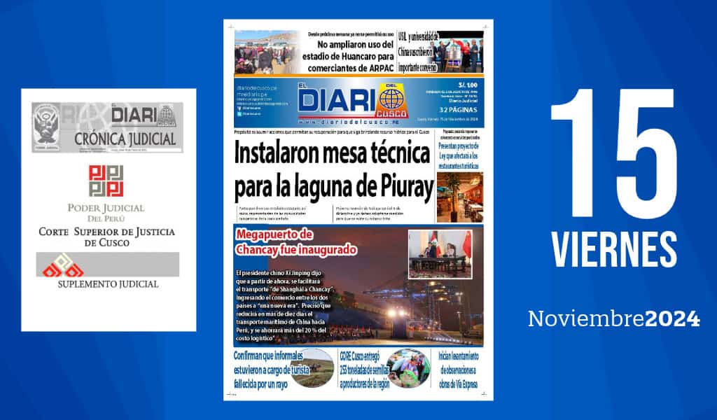 Edición Impresa | Viernes 15 11 2024